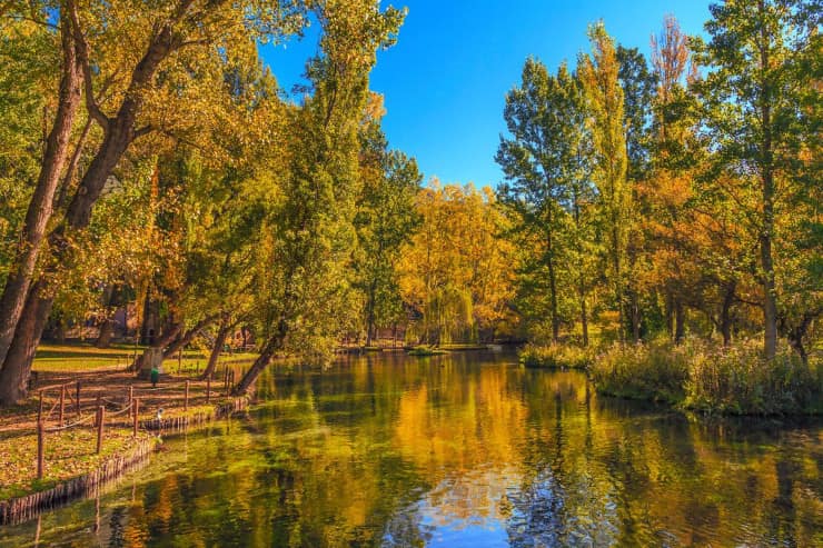 fonti del clitunno, foliage, autunno