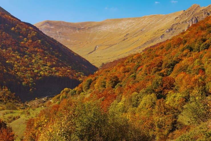 gola infernaccio, monti sibillini, foliage, autunno